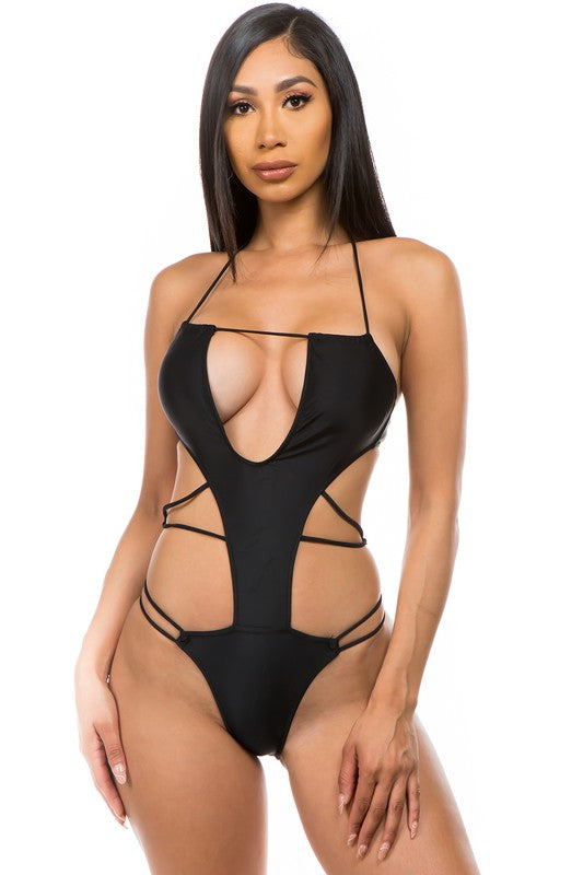 One-piece with sexy cut outs