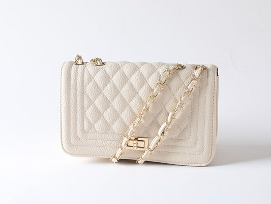 PU LEATHER QUILTED FASHION BAG