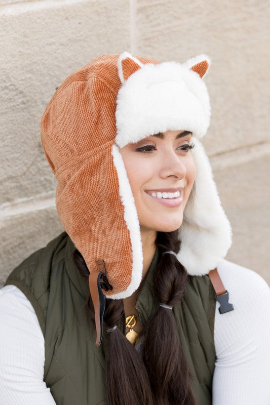 Winter Hat Kitten Ear Trapper Hat