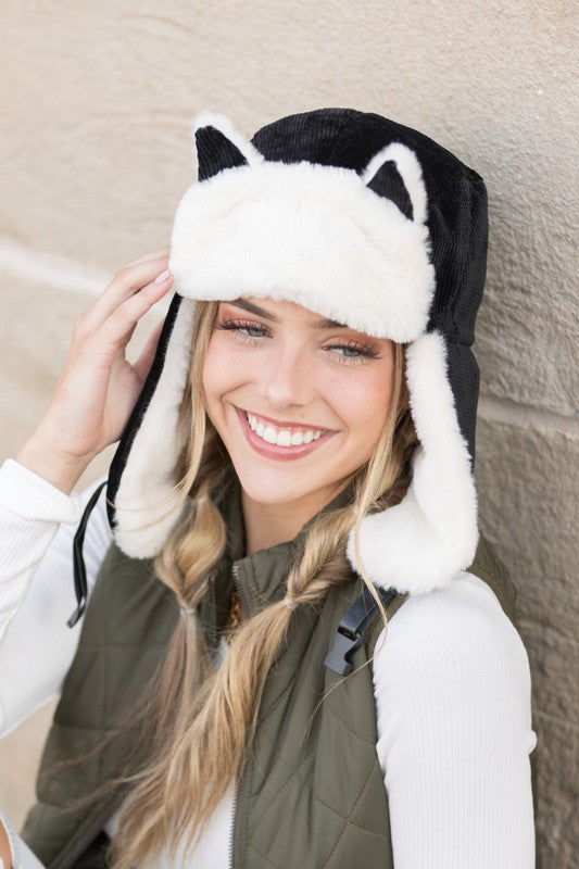 Winter Hat Kitten Ear Trapper Hat