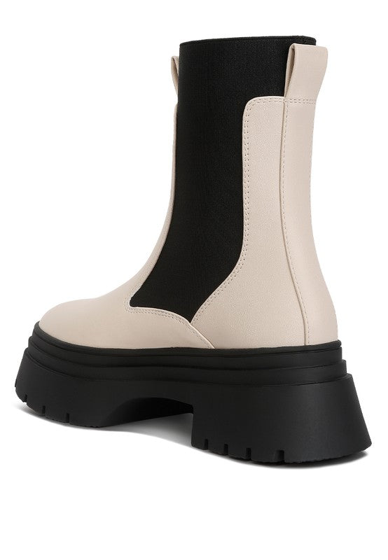 Women Ronin High Top Chunky Chelsea Boots