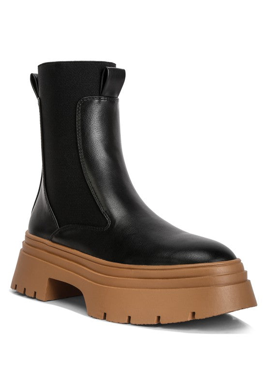 Women Ronin High Top Chunky Chelsea Boots