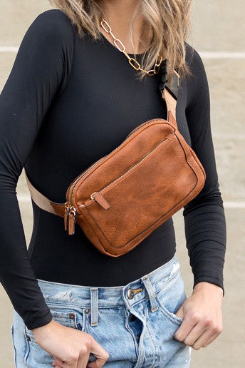 Women Presly Vegan Leather Everywhere Sling Belt Bag