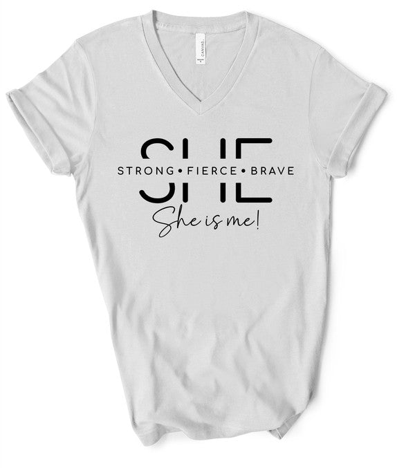 She Is Strong Graphic Boutique Tee