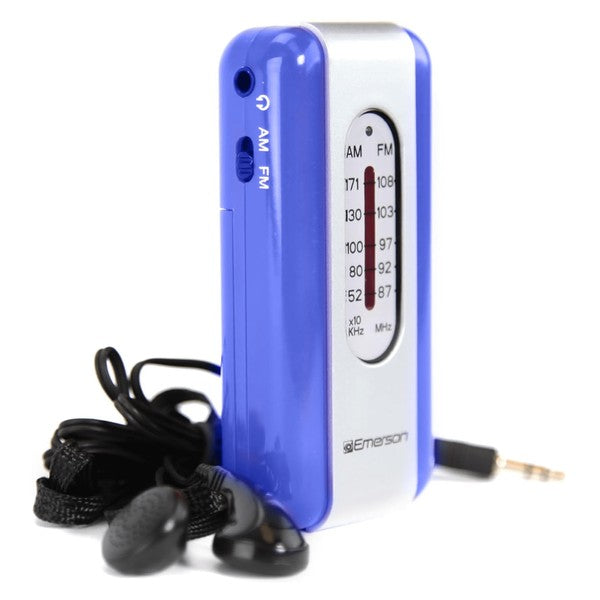 Emerson Portable AMFM Radio with Earbuds