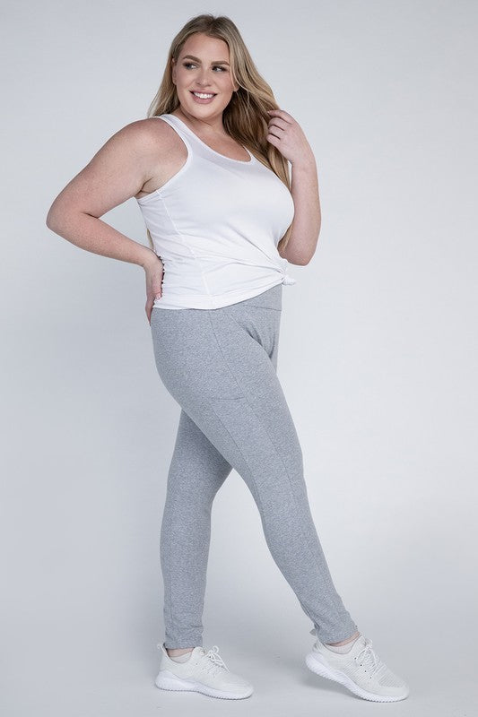 Women Plus Everyday Leggings with Pockets