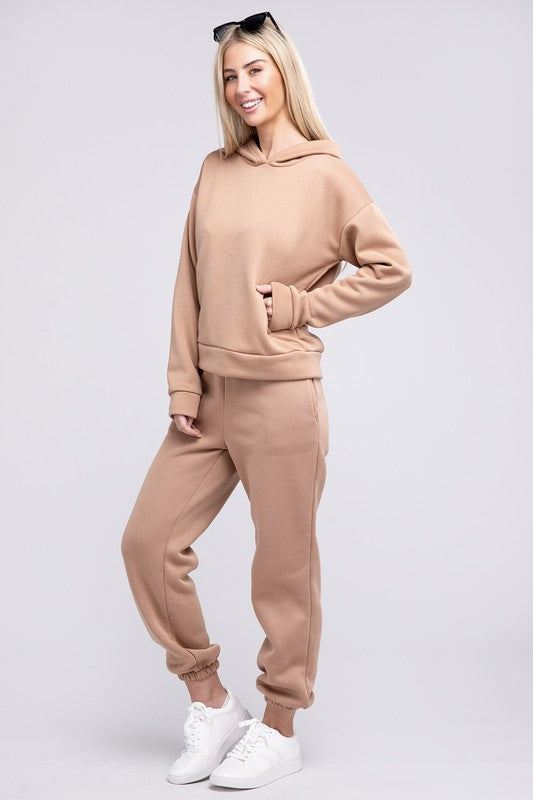 Women Drop Shoulder Hoodie & Pants