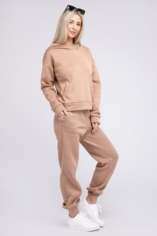 Women Drop Shoulder Hoodie & Pants