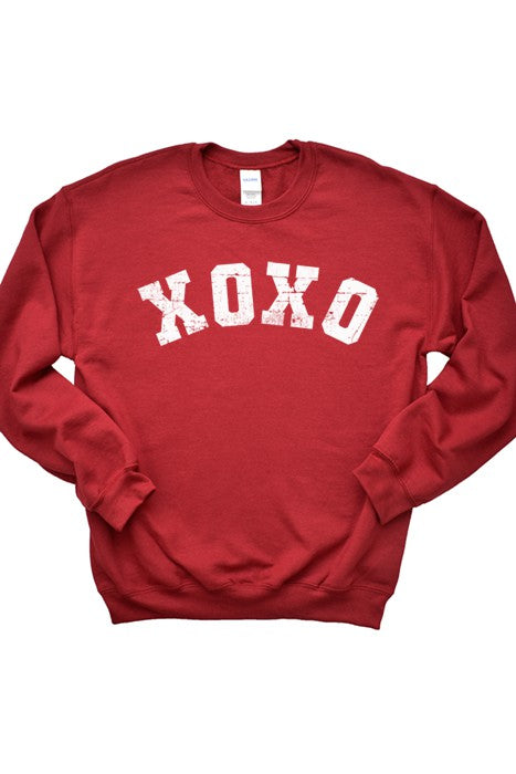 XOXO White Print Sweatshirt