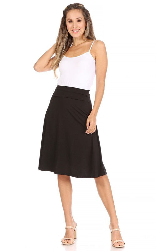 Women Solid, A-line pull on skirt
