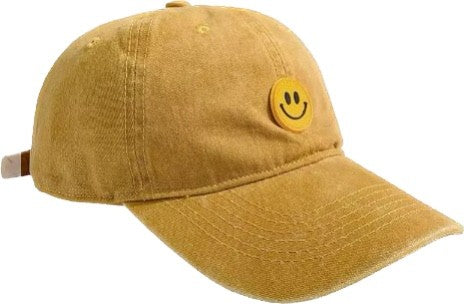 Smile Face Embroidery Baseball Hat